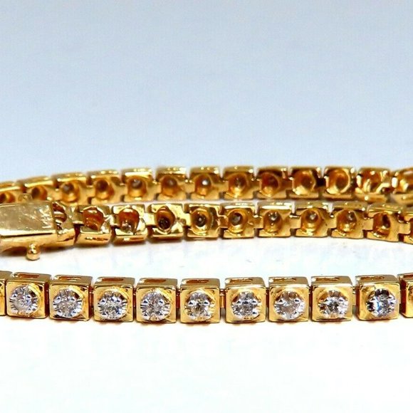 1.04ct Round Diamonds Vintage Retro Style Bracelet